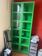 IKEA Billy boekenkast groen met glazen deuren, Ophalen, Gebruikt, 50 tot 100 cm, 150 tot 200 cm