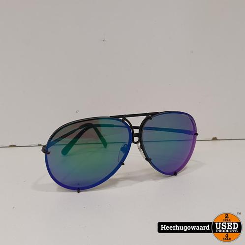 Porsche Design P8478 Zonnebril Zwart / Groen in Nette Staat, Sieraden, Tassen en Uiterlijk, Zonnebrillen en Brillen | Heren, Zo goed als nieuw