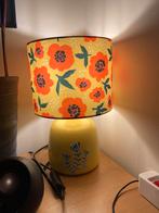 Bloemetjes lamp retro, Huis en Inrichting, Lampen | Tafellampen, Ophalen of Verzenden, Zo goed als nieuw, Minder dan 50 cm