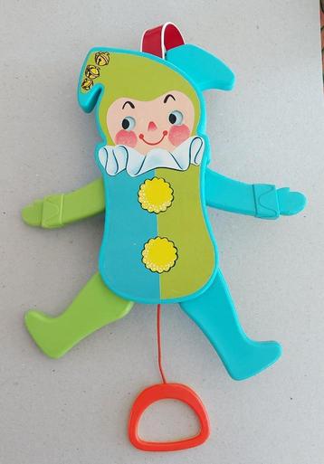 Vintage Fisher Price trekpop Jolly Jumping Jack 1969 beschikbaar voor biedingen