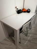 Hoogglans Witte Bartafel met 4 Stoelen, Ophalen