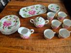 August Warnecke AW servies met bloemen, Antiek en Kunst, Antiek | Servies compleet, Ophalen of Verzenden