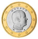 Monaco euromunt 1 euro Albert II - 2014, Postzegels en Munten, Munten | Europa | Euromunten, 2 euro, Monaco, Ophalen