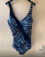 Groen/zwart streep badpak. Maat 52. Hubkemoller, Kleding | Dames, Badmode en Zwemkleding, Zwart, Badpak, Ophalen of Verzenden