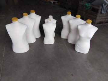 Paspop Buste Torso Man 3x Vrouw 3x Kind 2x etalage beschikbaar voor biedingen