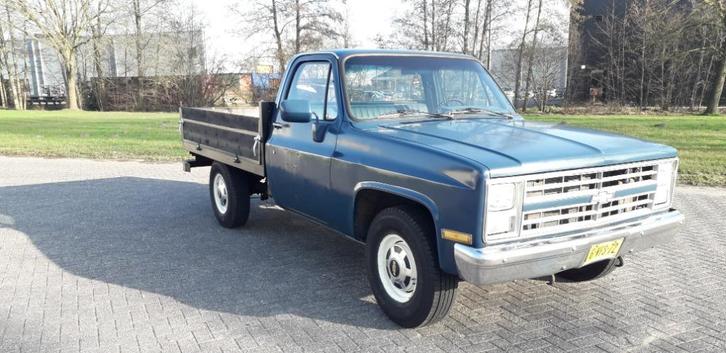 Chevrolet C20 5.7 V8 TH700 Oldtimer Farmtruck 1985 Benzine, Auto's, Chevrolet, Particulier, Overige modellen, Climate control