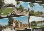ST. JANSTEEN Plantsoen Straten Vijver Groeten, Verzamelen, Ansichtkaarten | Nederland, Verzenden, 1980 tot heden, Gelopen, Zeeland
