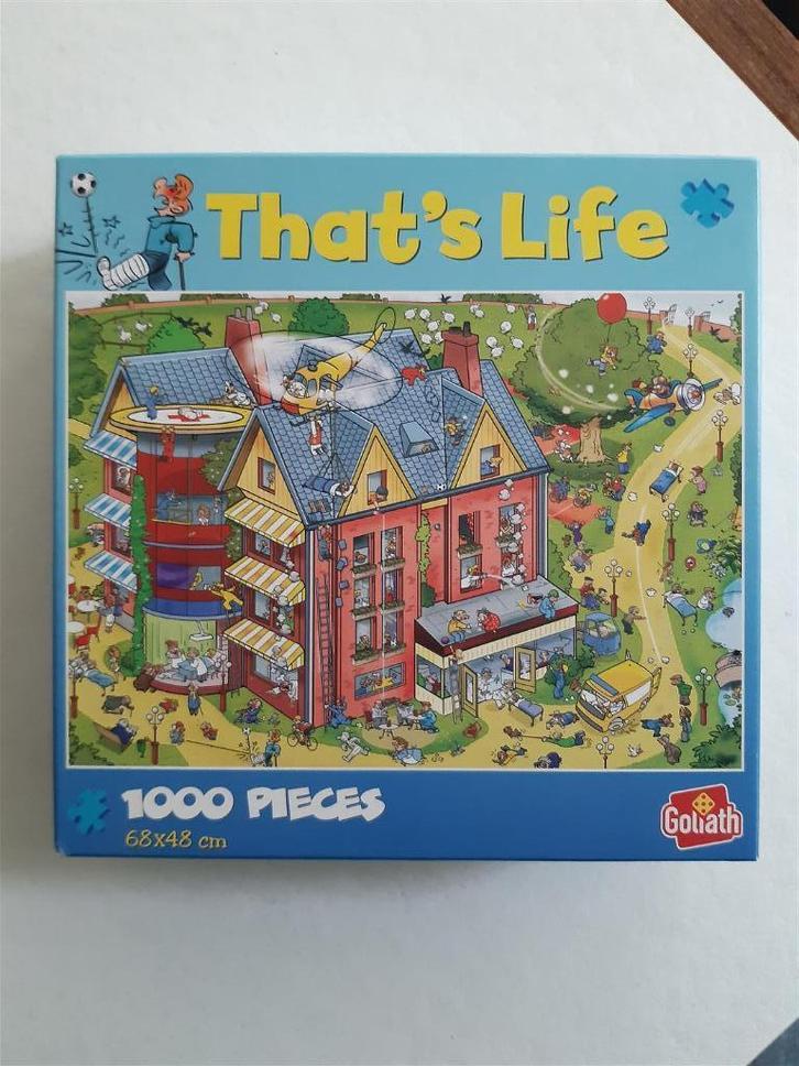 Goliath That's Life 371328 Het ziekenhuis/ hospital 1000 stk, Hobby en Vrije tijd, Denksport en Puzzels, Gebruikt, Legpuzzel, 500 t/m 1500 stukjes