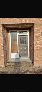 Houten merbau voordeur met kozijn, Doe-het-zelf en Verbouw, Kozijnen en Schuifpuien, Ophalen, Gebruikt, Deurkozijn, 150 tot 225 cm