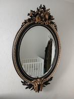 Stijlvolle Grote Antieke Franse Spiegel Kuifspiegel, Antiek en Kunst, Antiek | Spiegels, Ophalen, Ovaal, 100 tot 150 cm