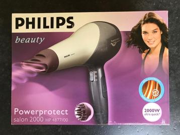 In de doos Philips Powerprotect Salon 2000 HP 4877/00 Föhn beschikbaar voor biedingen