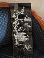 Chinees lak paneel met ingelegde parelmoer, Antiek en Kunst, Ophalen of Verzenden