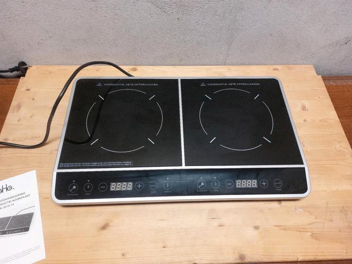 SHG IK 2010.14 Dubbele Inductiekookplaat - Perfect!, Witgoed en Apparatuur, Kookplaten, Zo goed als nieuw, Vrijstaand, Inductie