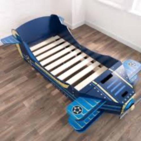 Kidskraft vliegtuigbed, Kinderen en Baby's, Kinderkamer | Bedden, Gebruikt, 180 cm of meer, 85 tot 100 cm, Lattenbodem, Ophalen