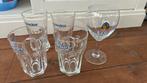 Twee bierglazen Hoegaarden, twee Wieckse Witte en Leffe, Ophalen of Verzenden, Zo goed als nieuw, Bierglas
