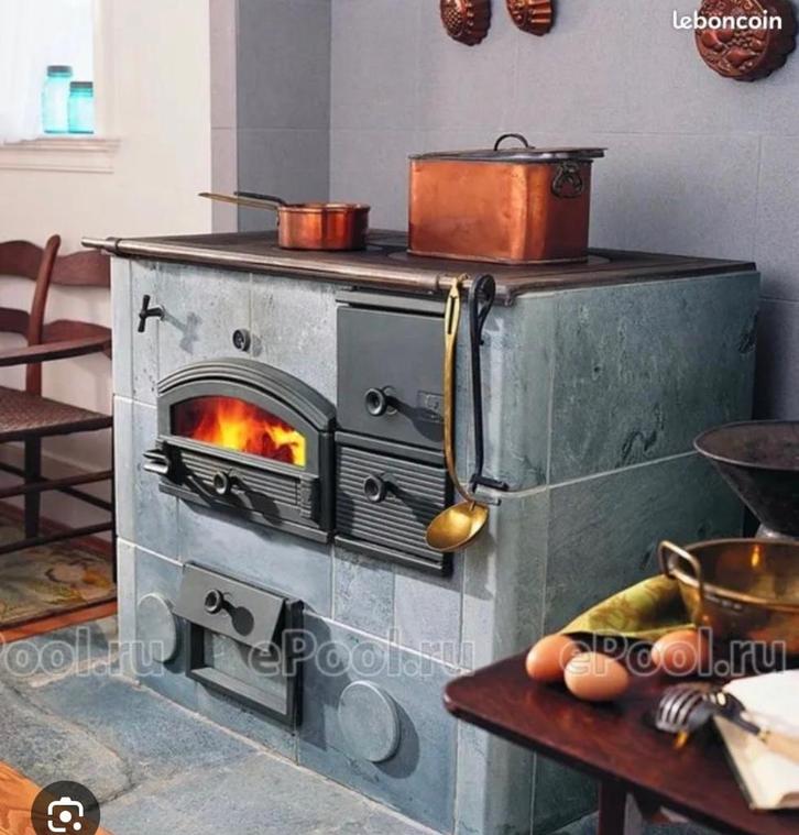 Speksteenkachel Tulikivi Houtfornuis 1400 kilo, Huis en Inrichting, Kachels, Gebruikt, Vrijstaand, Houtkachel, Hout, Ophalen