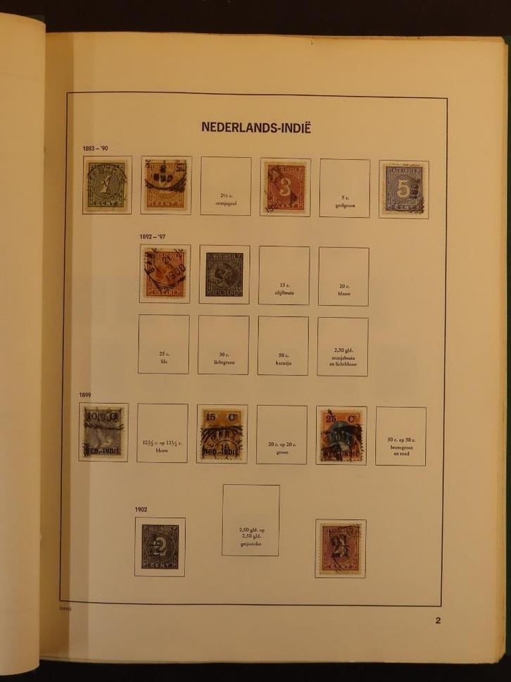 NED.INDIË - aardige collectie in album - (A499), Postzegels en Munten, Postzegels | Volle albums en Verzamelingen, Buitenland