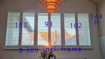 Schitterend mooie witte houten raamshutters t.w.v. € 2697  beschikbaar voor biedingen