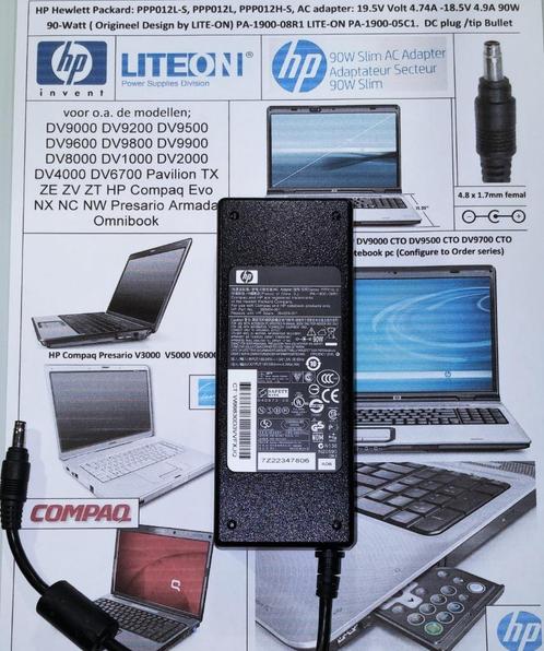HP PPP012L-S 18.5V 4.9A 19V 4.74A 90W Adapter Lader 4.8*1.7m, Computers en Software, Laptop-opladers, Zo goed als nieuw, Ophalen of Verzenden
