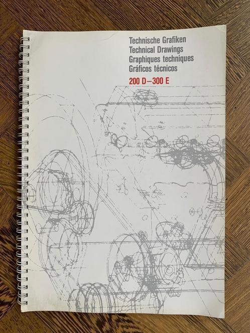 Technische Grafiken Mercedes-Benz 200D - 300 E W124 1984, Boeken, Auto's | Folders en Tijdschriften, Nieuw, Mercedes, Ophalen of Verzenden