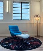 Leolux Hilco draai/ loungefauteuil met poef NIEUW, Huis en Inrichting, Fauteuils, Ophalen, Nieuw, 75 tot 100 cm, Stof