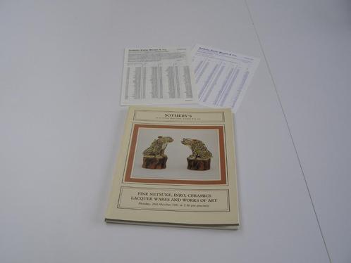 Sotheby’s Fine Netsuke inro ceramics lacquer wares&works '81, Antiek en Kunst, Kunst | Niet-Westerse kunst, Ophalen