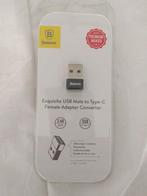 Baseus USB Male to Type C Female OTG Adapter, Ophalen, Nieuw, Overige typen