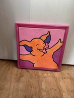 Vrolijk Varken Schilderij, Ophalen of Verzenden