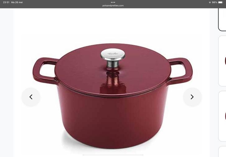 Fissler Moments braadpan, Huis en Inrichting, Keuken | Potten en Pannen, Nieuw, Koekenpan of Braadpan, Gietijzer, Ophalen of Verzenden