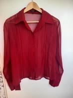 Mooie wijnrode doorschijnende blouse, Kleding | Dames, Blouses en Tunieken, Maat 38/40 (M), Vila, Ophalen of Verzenden, Gedragen