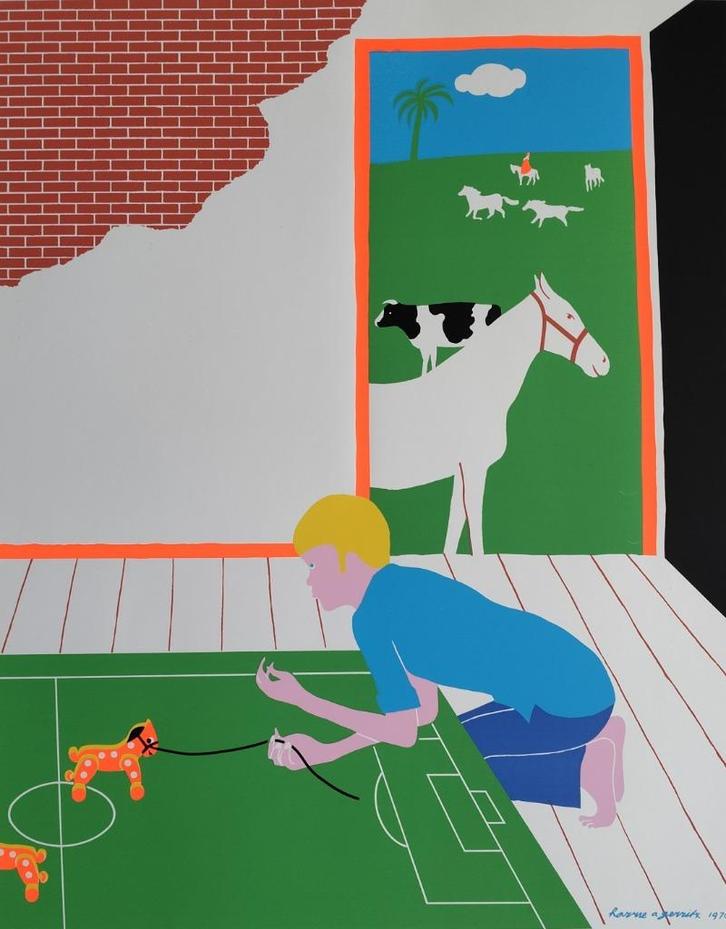 Harrie Gerritz – zeefdruk - in de druk gesigneerd, Antiek en Kunst, Kunst | Litho's en Zeefdrukken, Ophalen