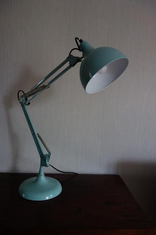 Burolamp verstelbaar kleur mint, Huis en Inrichting, Lampen | Tafellampen, Zo goed als nieuw, Minder dan 50 cm, Metaal, Ophalen of Verzenden