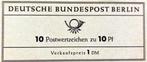 Duitsland (Berlijn) ca. 1953 – Zegelboekje BRD / PF, Verzenden, BRD, Postfris