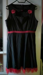 Sourpuss - Jurk Maat XL - Gothic - Goth - Rockabilly - Retro, Zwart, Maat 46/48 (XL) of groter, Ophalen of Verzenden, Zo goed als nieuw