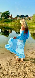 Elegante Sexy IBIZA Beach Zomerjurk details zijn WoW M/38!, Maat 38/40 (M), IBIZA, Blauw, Ophalen of Verzenden