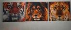 3 handgemaakte canvassen 80 x 70, Huis en Inrichting, Woonaccessoires | Schilderijen, Tekeningen en Foto's, Ophalen of Verzenden
