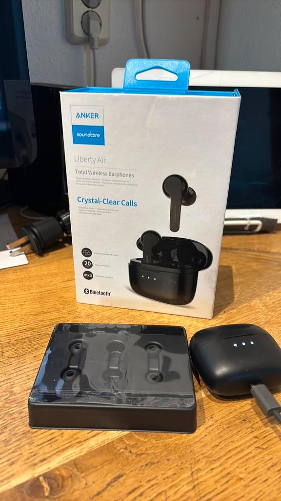 Anker SoundCore Liberty Air zwart, Telecommunicatie, Mobiele telefoons | Oordopjes, Zo goed als nieuw, Bluetooth, Ophalen of Verzenden