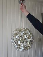 Moderne zilverkleurige hanglamp, Ophalen of Verzenden, Zo goed als nieuw, Modern, Minder dan 50 cm