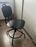 Zwarte houten bureau stoel, Huis en Inrichting, Bureaustoelen, Ophalen, Zo goed als nieuw, Zwart