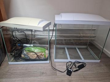 2 aquarium moet weg 25 en 40 l beschikbaar voor biedingen