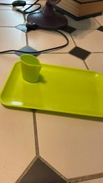 2 speelgoed kannetjes rood groen en 2 schoteltjes rood groen, Huis en Inrichting, Keuken | Tupperware, Ophalen of Verzenden, Zo goed als nieuw
