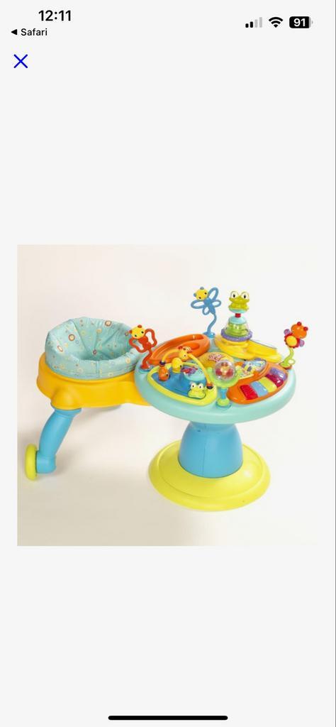 Baby Speeltafel  around we go, Kinderen en Baby's, Speelgoed | Babyspeelgoed, Gebruikt, Overige typen, Met licht, Met geluid, Met wieltjes