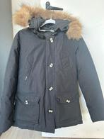 Airforce 4 pocket parka winterjas dames bontkraag maat M, Gedragen, Maat 38/40 (M), Ophalen of Verzenden, Zwart