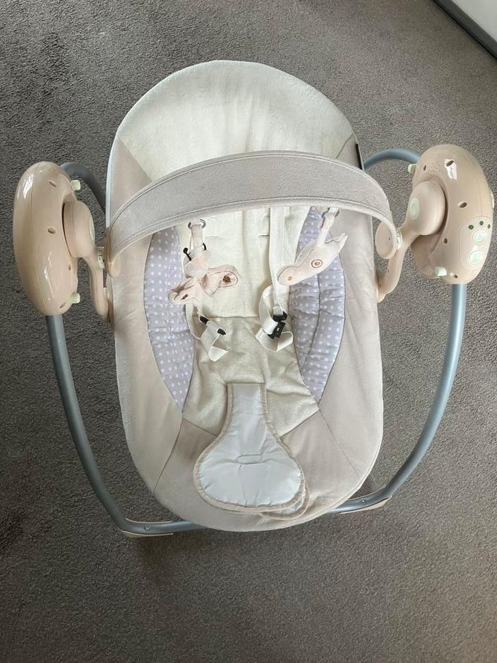 X-Adventure baby schommelstoel, Kinderen en Baby's, Wipstoeltjes, Gebruikt, Schommelstoel, Overige merken, Met gordel(s) of riempje(s)