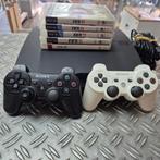 Playstation 3 Slim 160GB met 2 controllers en 5 FiFa games, Spelcomputers en Games, Sony, Zo goed als nieuw, Support@sony.com