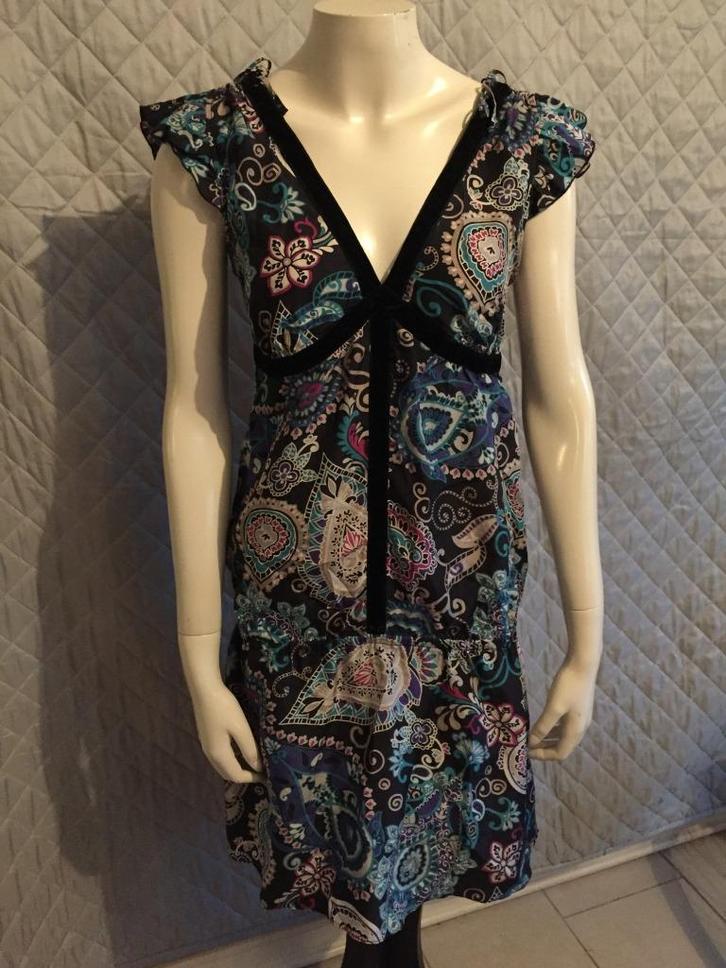 Liu jo  jurk 100% zijde maat 44  (1B5), Kleding | Dames, Jurken, Gedragen, Maat 42/44 (L), Onder de knie, Ophalen of Verzenden