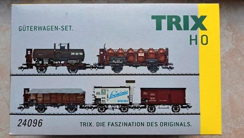 Trix 24096 - guterwagenset, Hobby en Vrije tijd, Modeltreinen | H0, Zo goed als nieuw, Wagon, Gelijkstroom of Wisselstroom, Trix