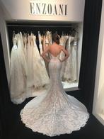 Enzoani trouwjurk met mooie sleep maat 38, Ophalen of Verzenden, Nieuw, Wit, Trouwjurk