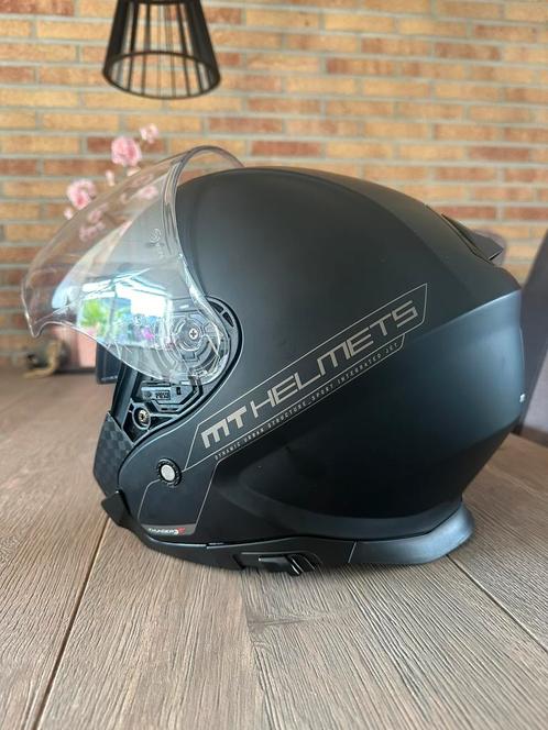 Helm Jet Thunder 3 SV Mat Zwart XL, Motoren, Kleding | Motorhelmen, Heren, Jethelm, XL, Overige merken, Nieuw zonder kaartje, Ophalen