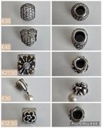 Diverse zilveren Pandora bedels oa met goud/pave, Ophalen of Verzenden, Zo goed als nieuw, Zilver, Pandora